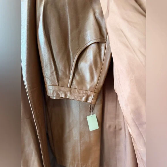 80s Leather 3 piece suit by Sandra Roth Ciao Sport Lambskin Size 4/6 EUC Vintage - Picture 4 of 12